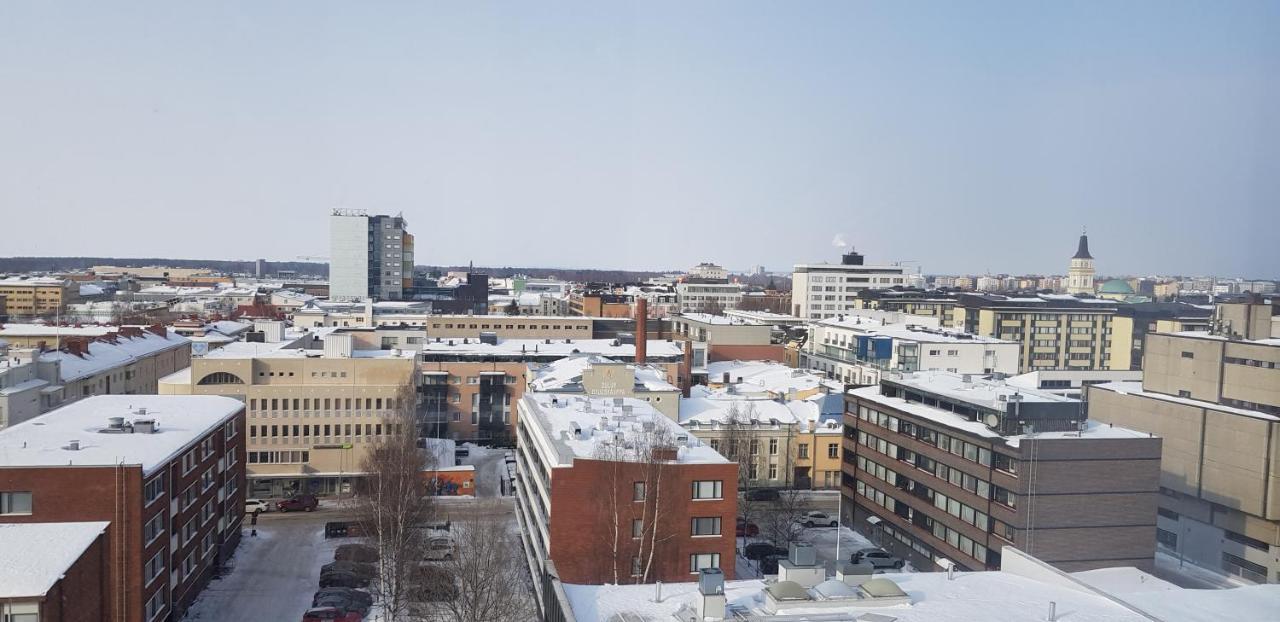 Keskustan Kaksio 45 M2 Autopaikalla, Rautatienkatu 19, 9 Krs Apartment Oulu Luaran gambar