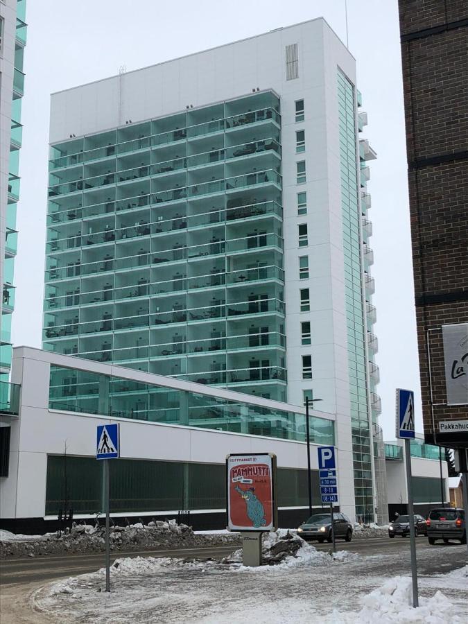Keskustan Kaksio 45 M2 Autopaikalla, Rautatienkatu 19, 9 Krs Apartment Oulu Luaran gambar